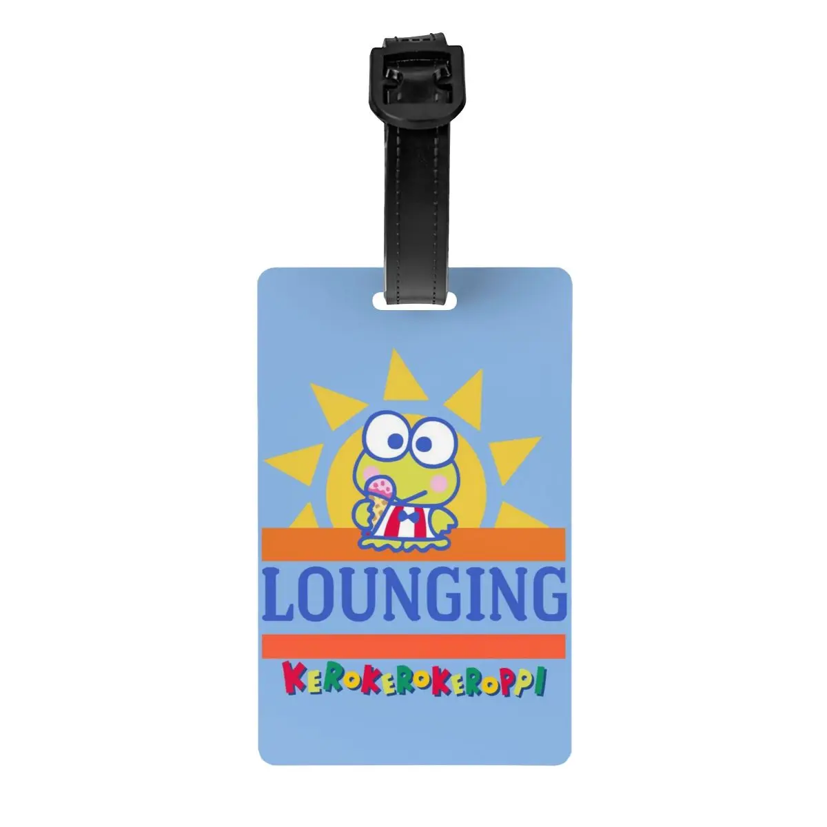 

Custom Cute Kerokero Keroppi Luggage Tag Travel Bag Suitcase Privacy Cover ID Label