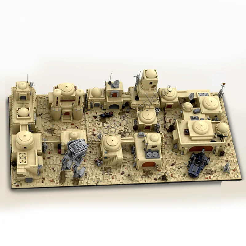 11863 PCS Hot Selling Desert Planet City Scene Model Modular Building Blocks Kids Assembly Display Toys Festival Surprise Gift