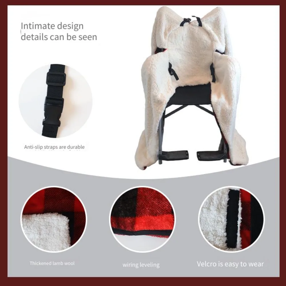 Wheelchair warm quilt travel windproof leg protection leg thickened thermal blanket winter cold protection office warm blanket