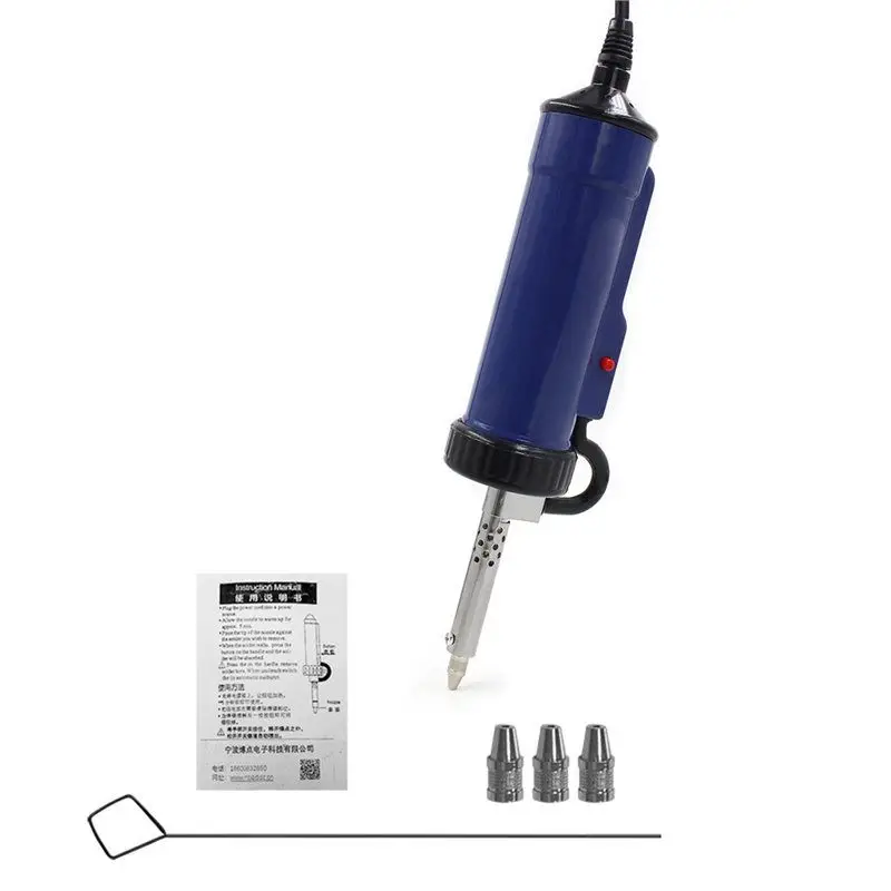 ABUH-Portable Electric Vacuum Solder Suction Removal Solder Sucker Electronic Tool Motherboard Repair US Plug