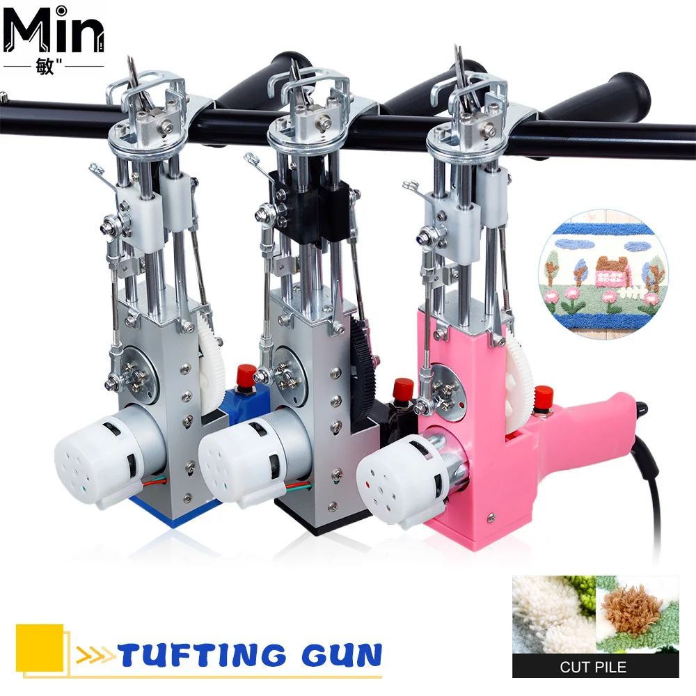 2 in 1 Cut Pile Loop Pile Tufting  Starter Kit Rug Machine for Carpet Weaving Handmade Rug Making