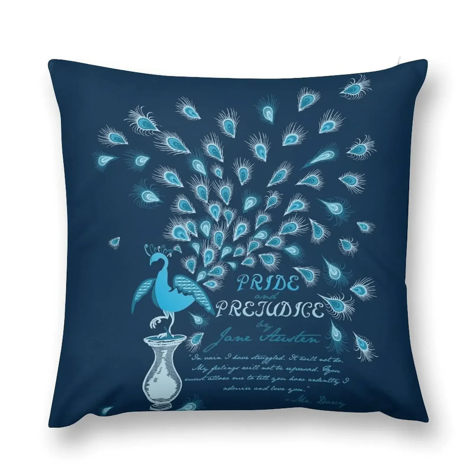 Paisley Peacock Pride and Prejudice: Classic Throw Pillow Decorative Cushion Cover Cushion Cover For Sofa pillow