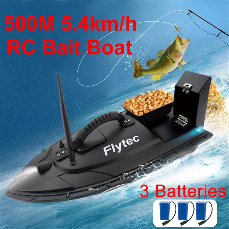 500m RC Bait Boat Remote Control Speedboat Fish Finder RC Fishing Ship RC Lure Boat with 3 Battery Bag Good Helper for Angler