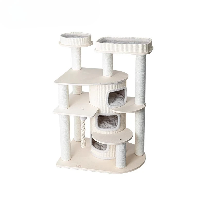 

Cat nest cat tree integrated, super large solid wood multi-layer cat castle