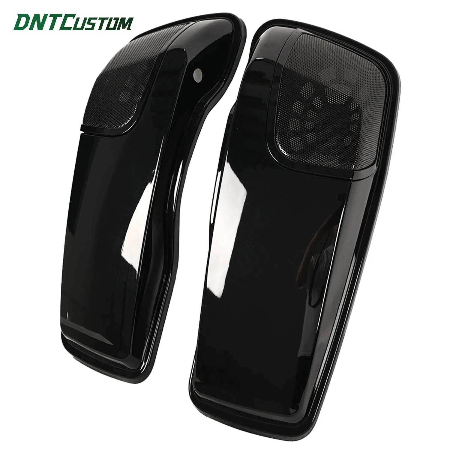 DNTCUSTOM CVO Style 5x7 Speaker Saddlebag Lids Motorcycle Parts Gloss Black Replacement Covers for Harley Touring 2014‑2023 - view 5