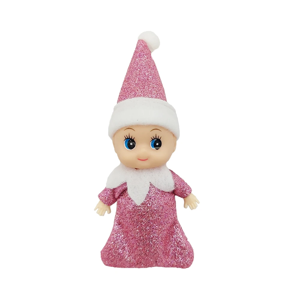 Elf Baby Mini Dolls Tiny Todder Shining Kindness Craft Christmas Babies Doll Toy on Shelf Decoration Gift for Girls Boys Kids