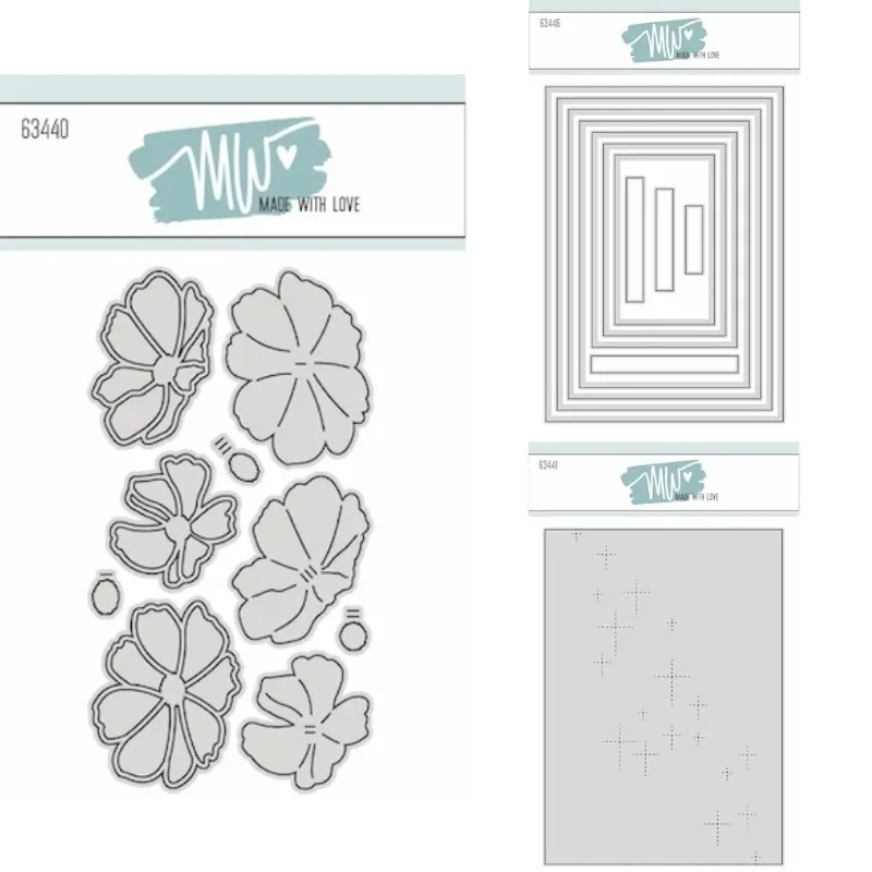 Cross Background Flowers Metal Cutting Dies Scrapbook Diary Decoration Stencil Embossing Template DIY Greeting Card Handmade - view 2