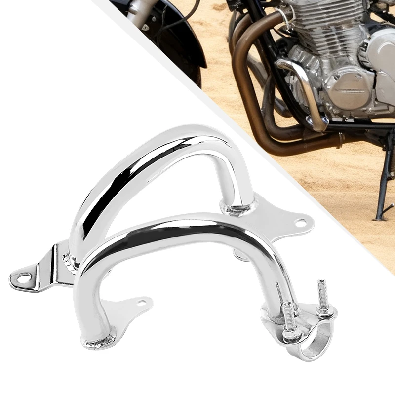 

Chrome Motorcycle Front Crash Bars Engine Guard Frame Side Protector Rail Fence Bumper For Honda Nighthawk 750 CB750 1992-2011
