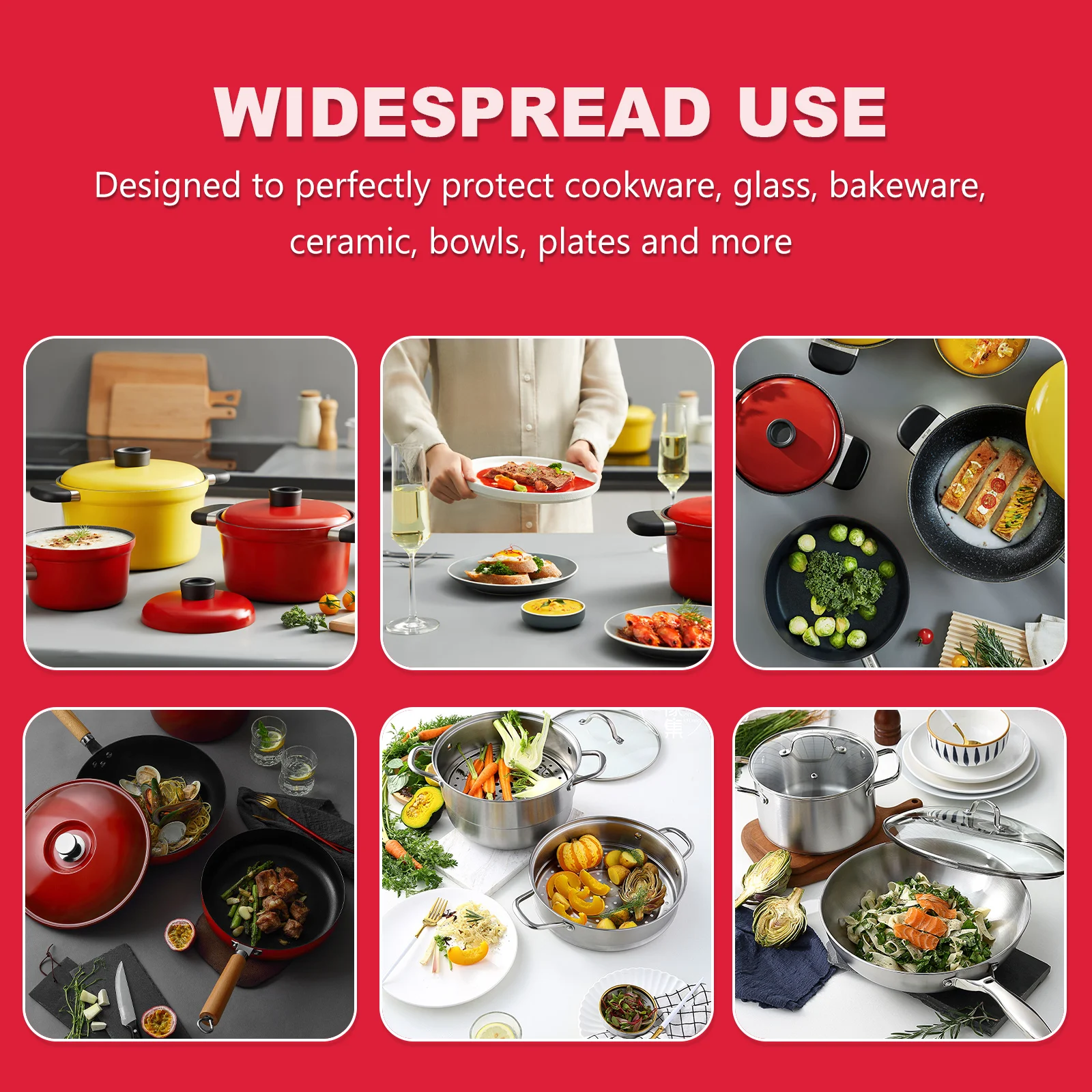 

12 Pcs Pot Protection Pad Tea Cup Protectors Dining Table Hot Pads Splitter Tableware Non-woven Fabric Mats