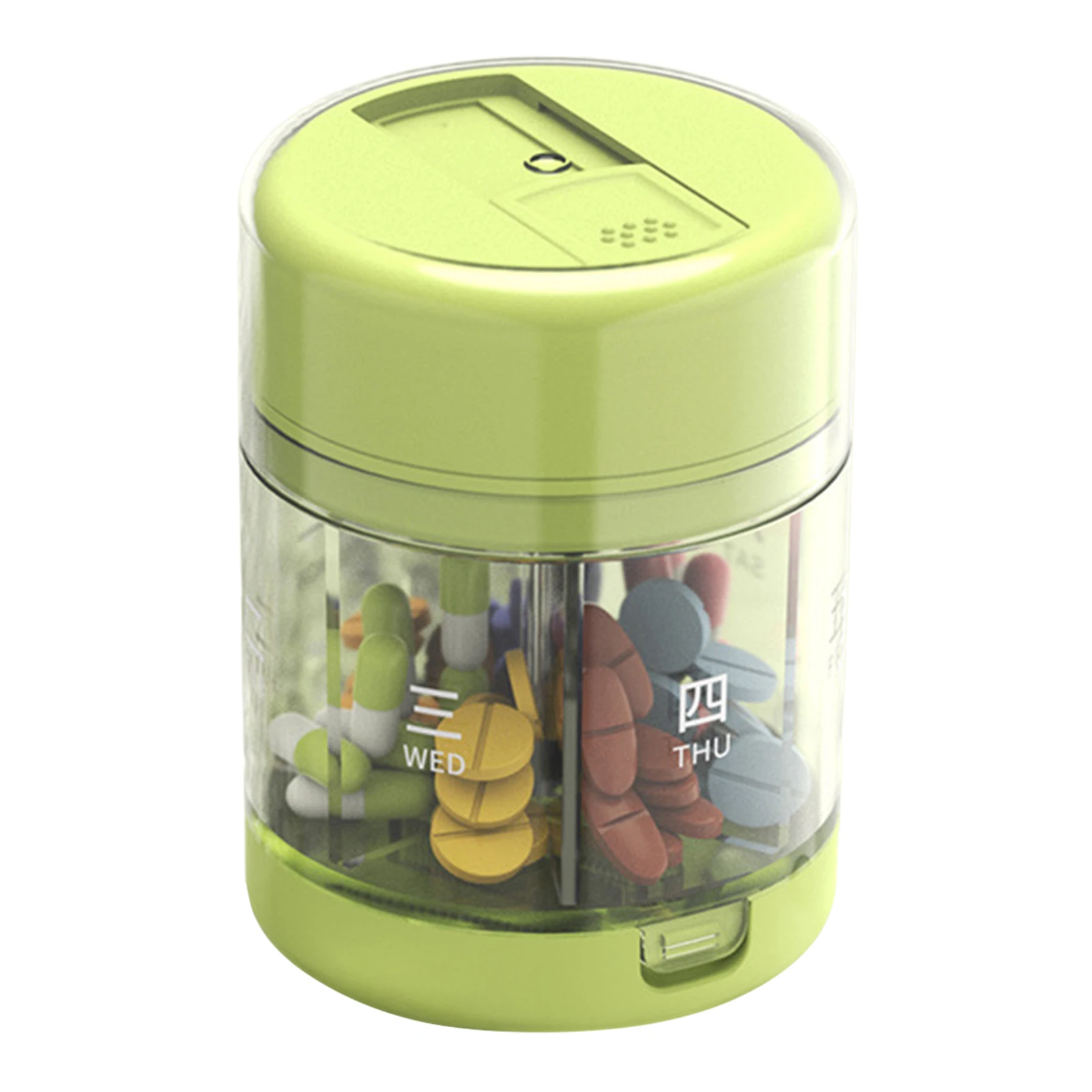 Boîte de rangement pour médicaments 7 jours Conteneur portable Boîte à pilules hebdomadaire Emballage Porte-comprimés Trois repas par jour Boîte organisateur de médicaments