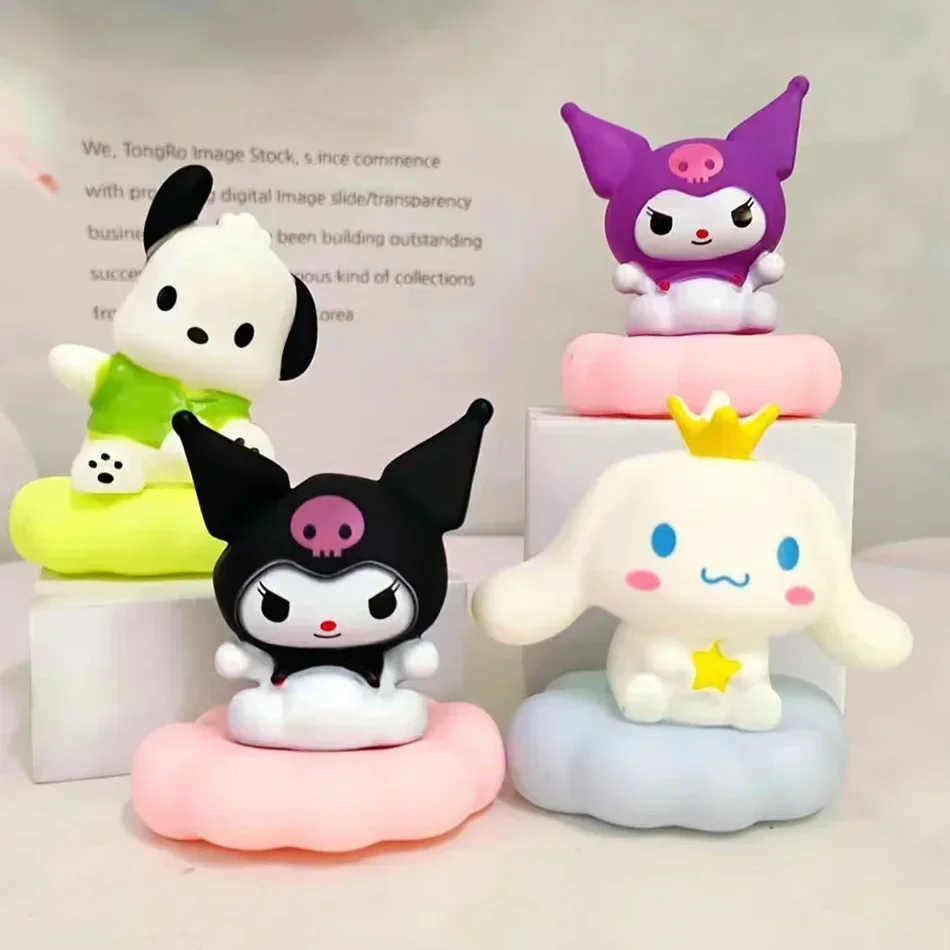 Kawaii Pumpkin Kuromi Cinnamoroll Melody Night Light Cute Cloud Pochacco Glowing Bedside Lamp Room Desk decoration Birthday Gift