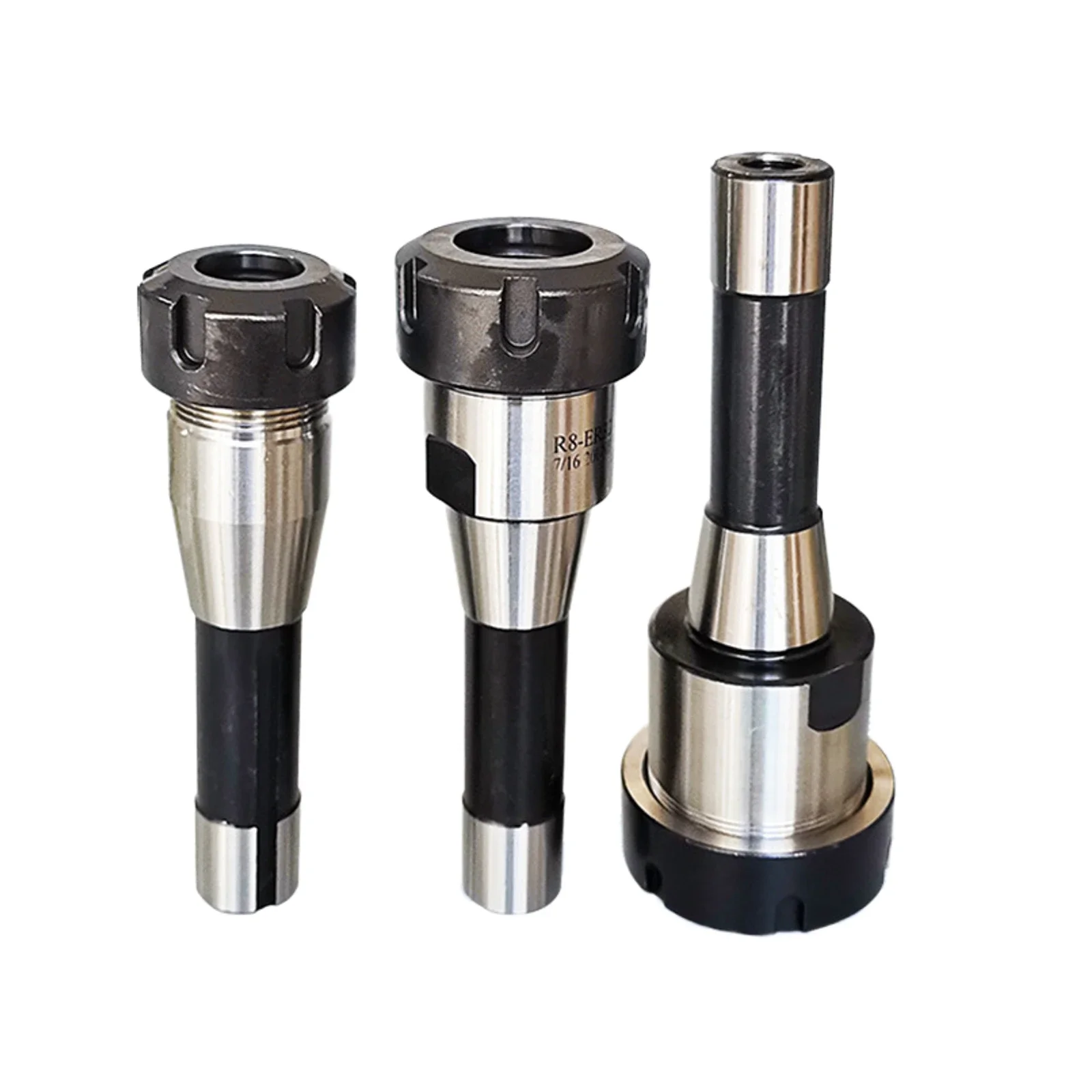 R8 Spindle ER16 ER20 ER25 ER32 ER40 Collet Chuck A M UM Nut Tool Holder M12 Thread 7/16 Milling Machine Tool Holder Taper Shank