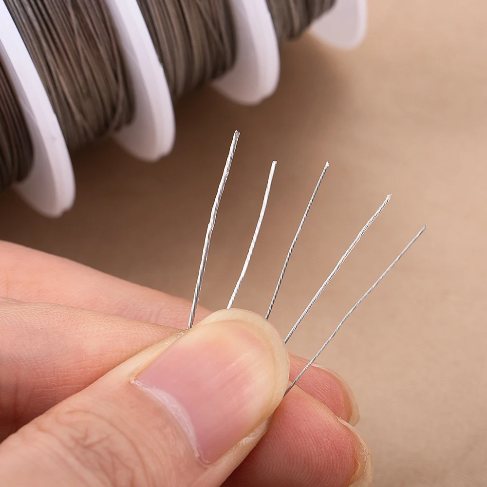 1Roll Stainless Steel Beading Wire Tiger Tail Wire for Jewelry Making DIY Bracelet Necklace Gold Silver Black