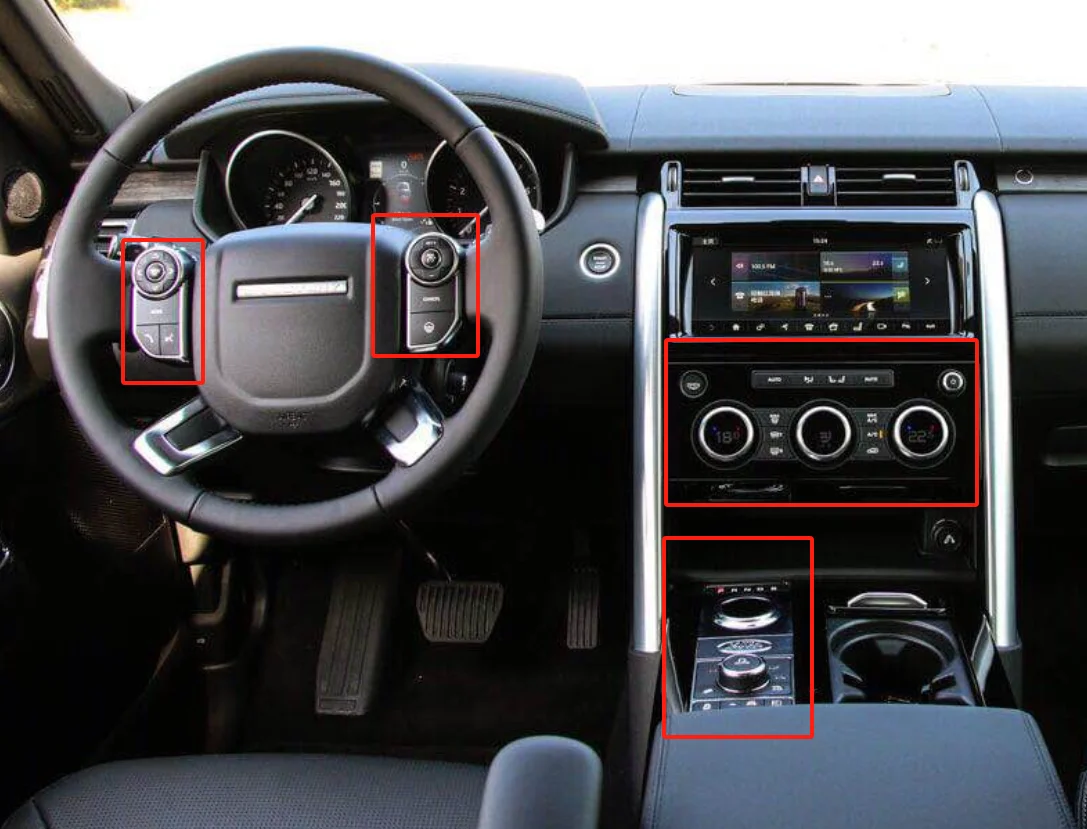 

2 din The latest original car-style car button protection patch for Land Rover Range Rover Discovery 5 2017-2025