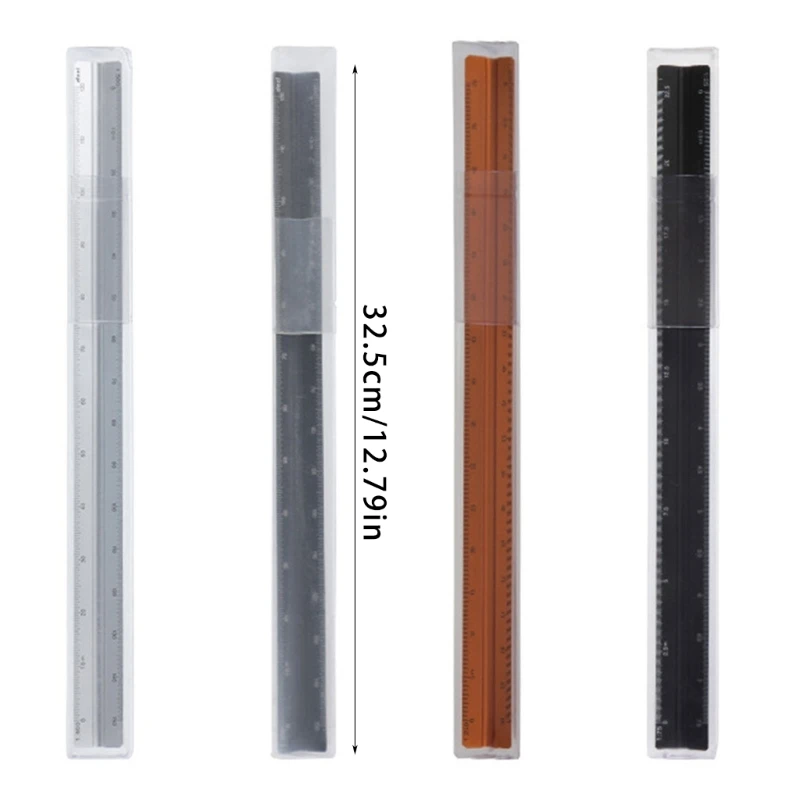 Aluminium-Zeichenlineal, Architekten-Lineal, Metall-Maßstabslineal, Architektur-Lineal