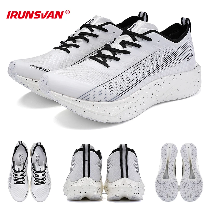 Irunsvan-男性用の軽量カーボンプレートランニングシューズ,マラソン,エアクッション,アウトドアスポーツシューズ,テニススニーカー,2.0, 2022