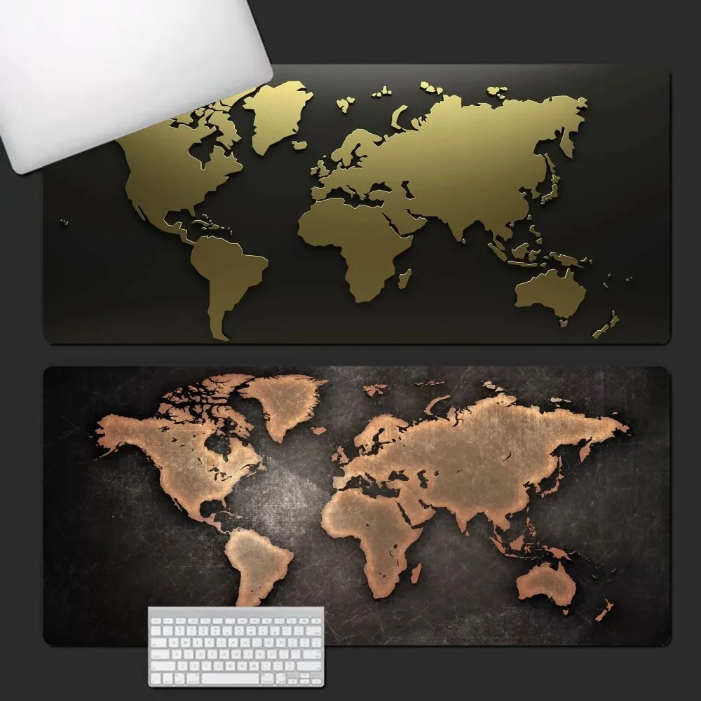 World-Maps Mousepad INS Tide Large Office Computer Desk Mat Table Keyboard Big Mouse Pad Laptop Cushion Non-slip Bedroom