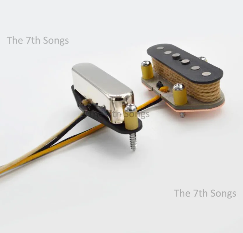 E-Gitarre TL 1964 Set/Steg-Tonabnehmer 7,4 K 9,4 K 60 S Hot Classics Alnico 3 Magnet Stagger Pole/Flat Pole Nickel/Gold – Detail 4