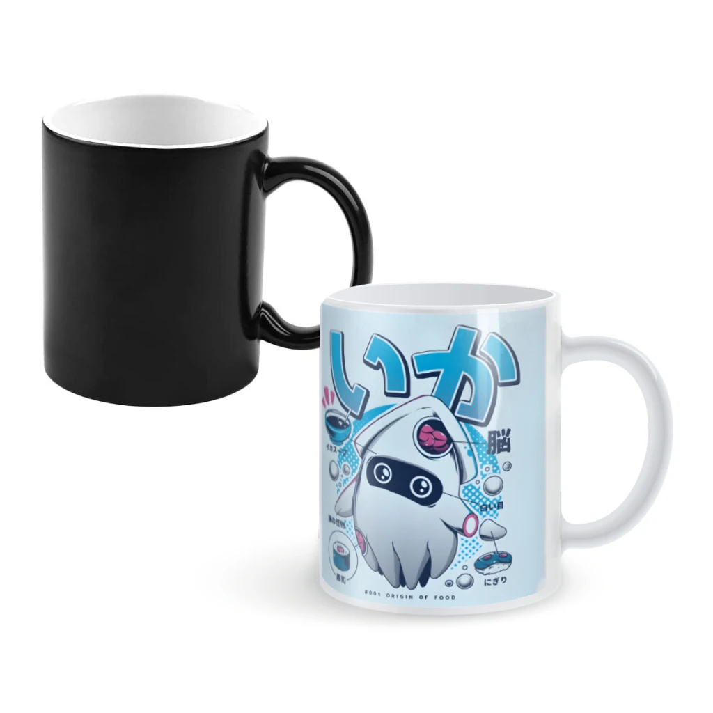 

Squid XRayCoffee Mugs And Mug Creative Color Change Tea Cup Ceramic Milk Cups Novelty Gifts