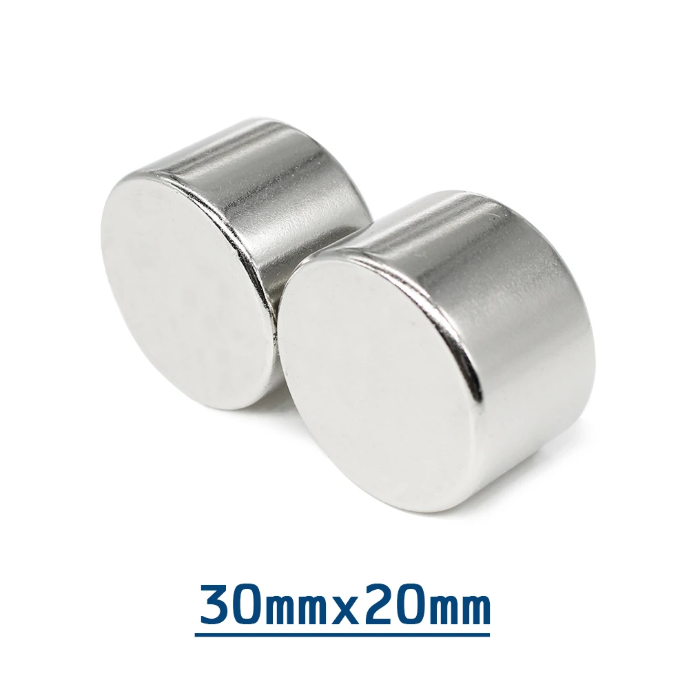 1/2/3PCS 30x20 mm Strong Round Magnets N35 Permanent Neodymium Magnets 30x20mm Circuler Rare Earth Magnet 30*20 mm