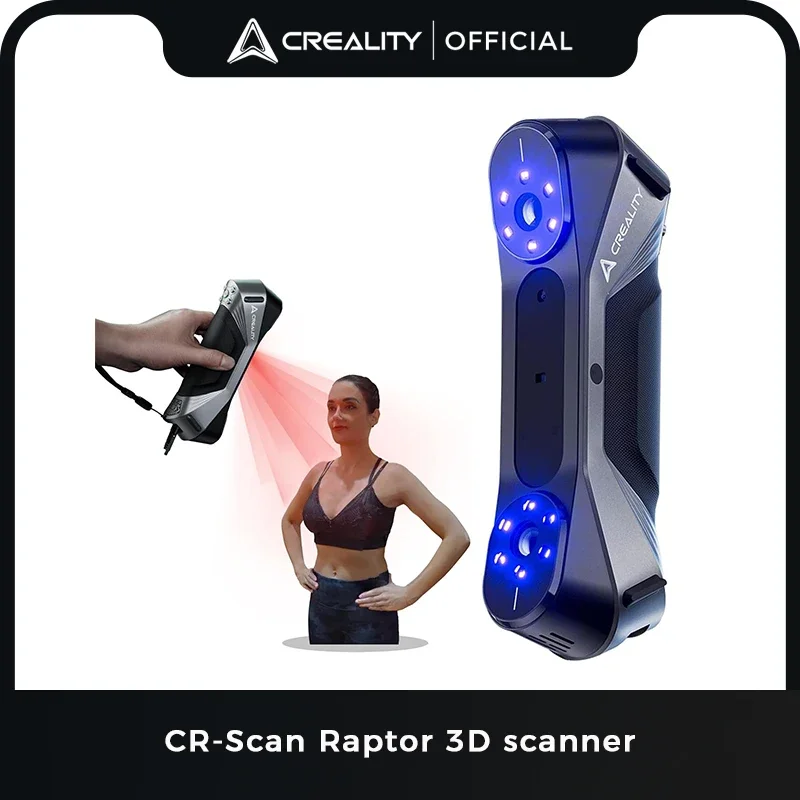 Creality CR-Scan Raptor 3D Scanner for 3D Printing Handheld Scanner with 0.02mm Accuracy Industrial Blue Light for K1C/K1/K1 Max