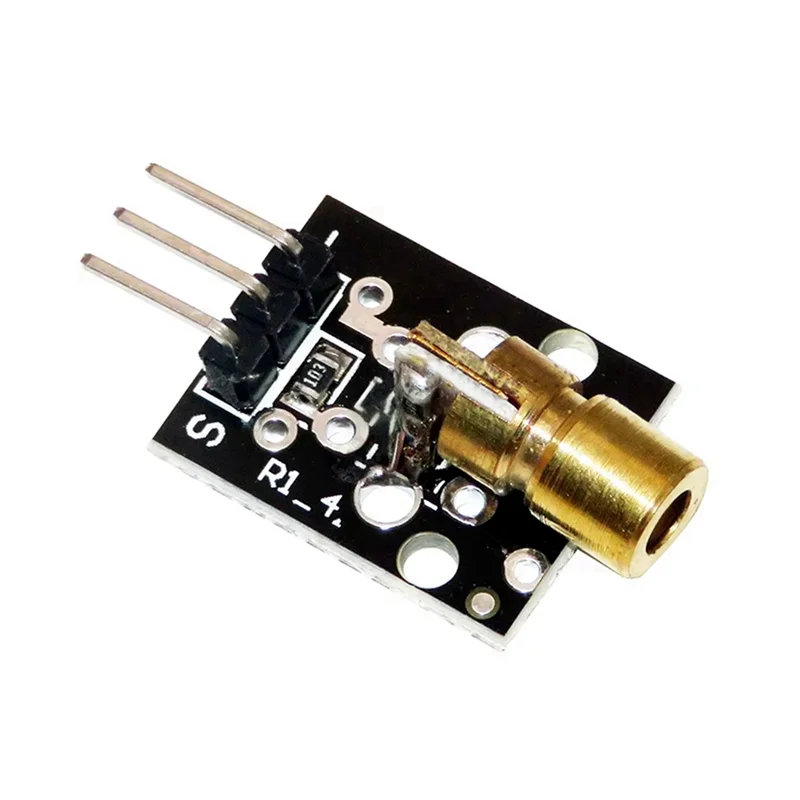 AB47-15Pcs KY-008 650Nm Módulo Sensor Laser 6Mm 5V Laser Vermelho Dot Diodo Cabeçalho de Cobre Para Arduino