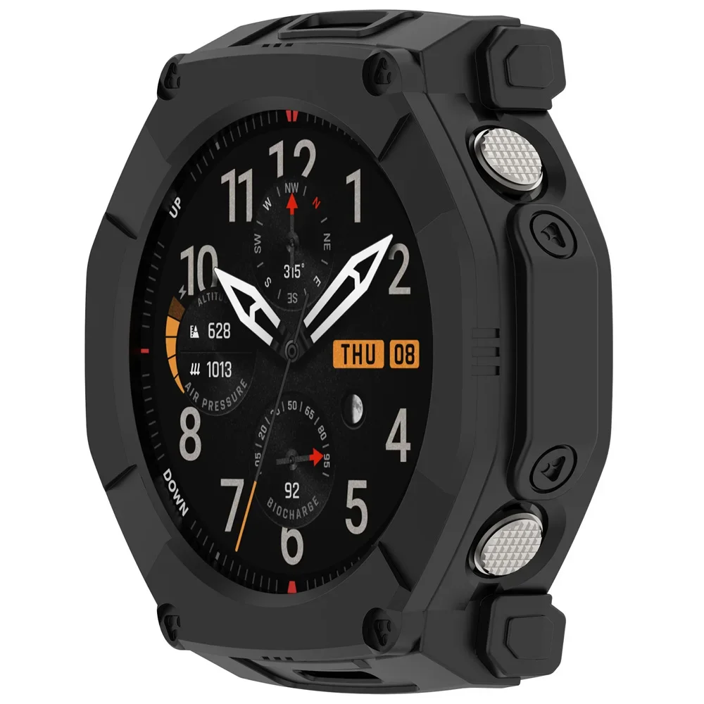 For Huami Amazfit T-Rex Ultra 2 Armor Protector Case Smartwatch Protective Skin Cover Soft Shell Bumper Guard