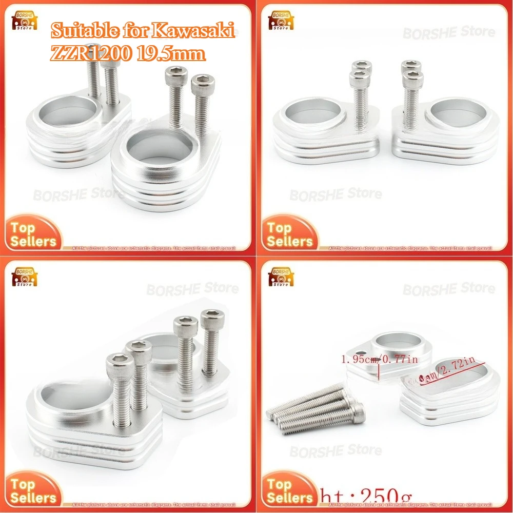 

2026 Motorcycle Handlebar Riser Kit Suitable for Kawasaki ZZR1200 19.5mm Height Increase Premium Universal Fitment Performance