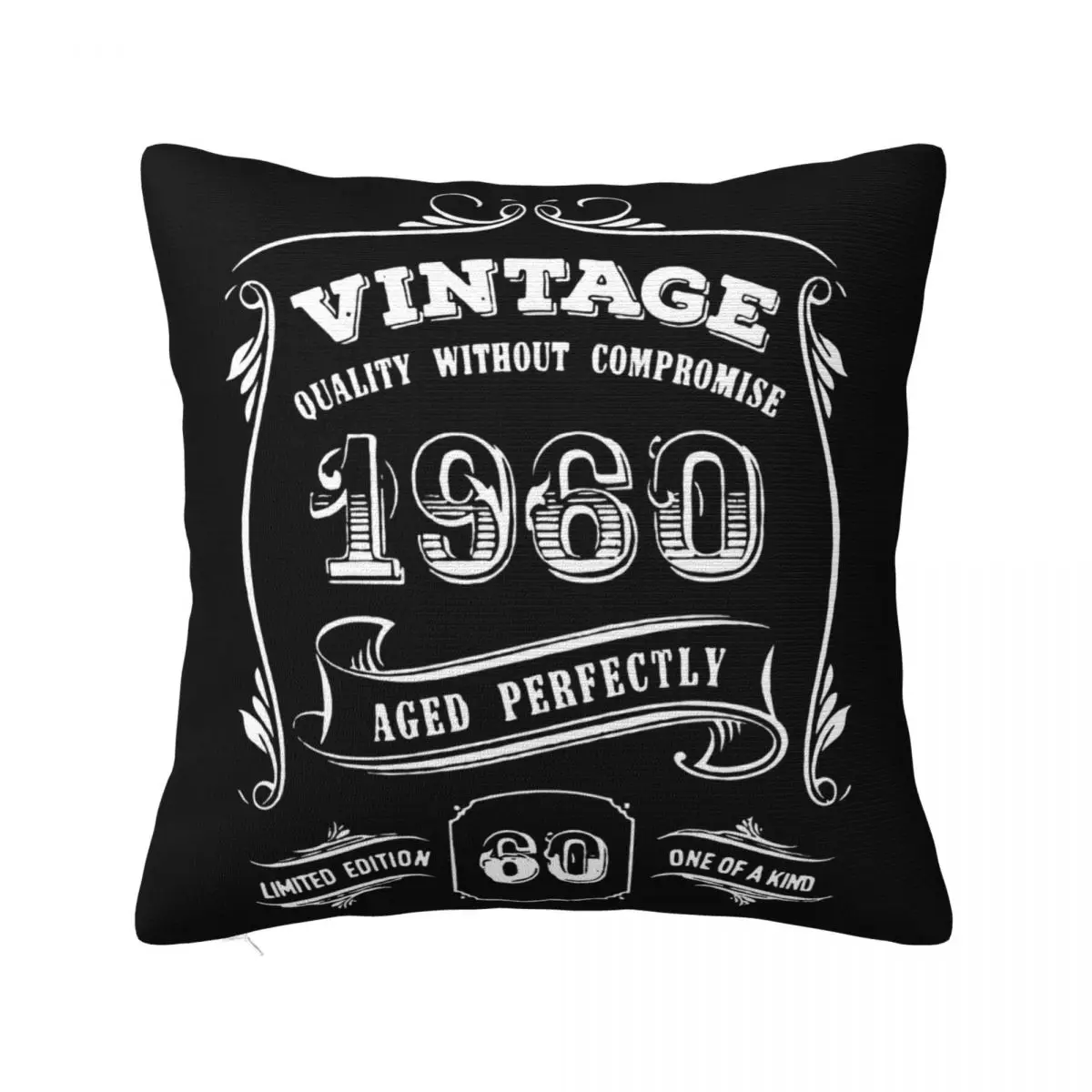 Gold Vintage 1960 Aged Perfectly Men 60Th Birthday Gift 60 Years Old Slim Fit Pillow Case