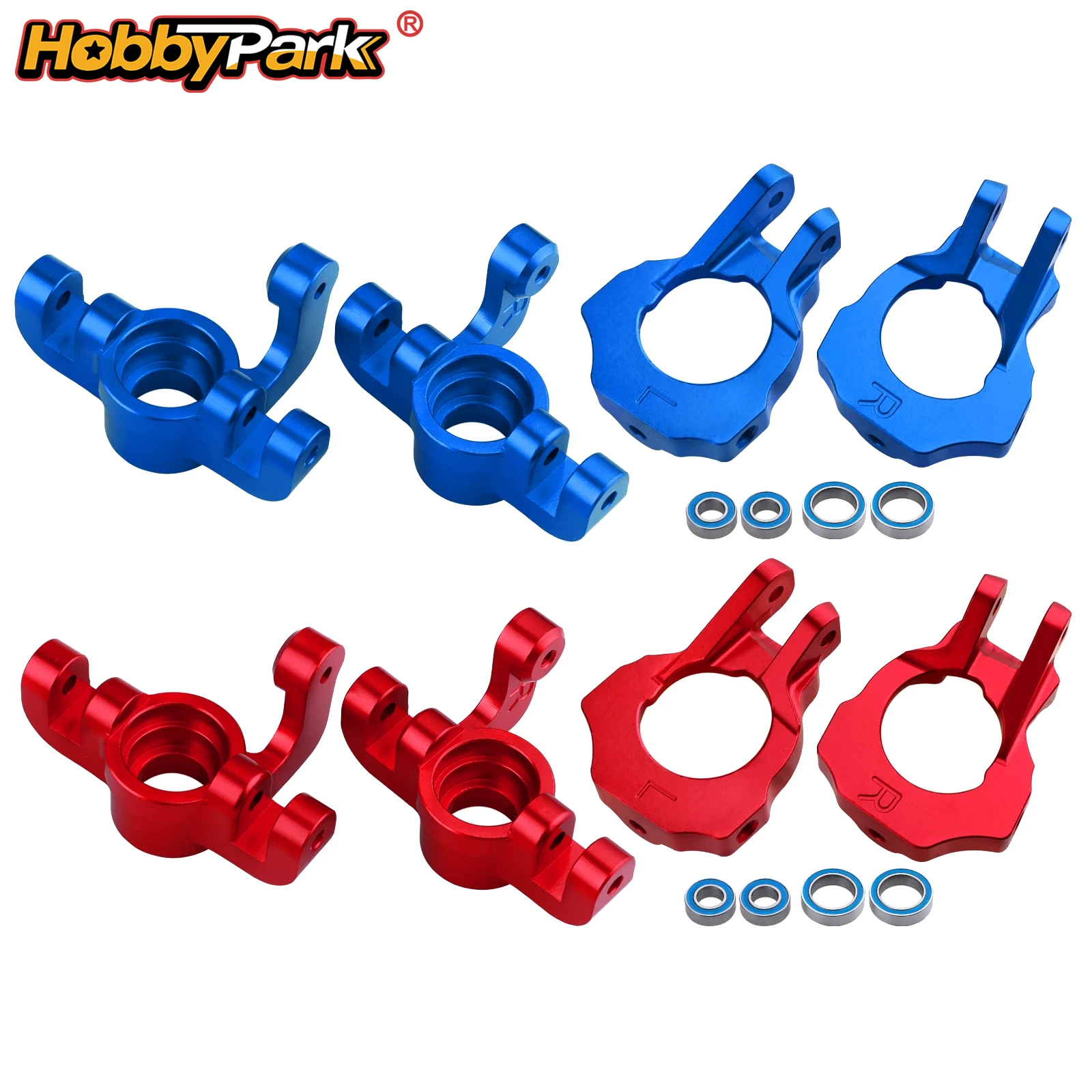 HobbyPark Aluminum Front Spindle Carrier for 1/10 Losi Tenacity TT Pro 4WD SCT DB Pro, Replace LOS234018 Lasernut U4 Upgrades