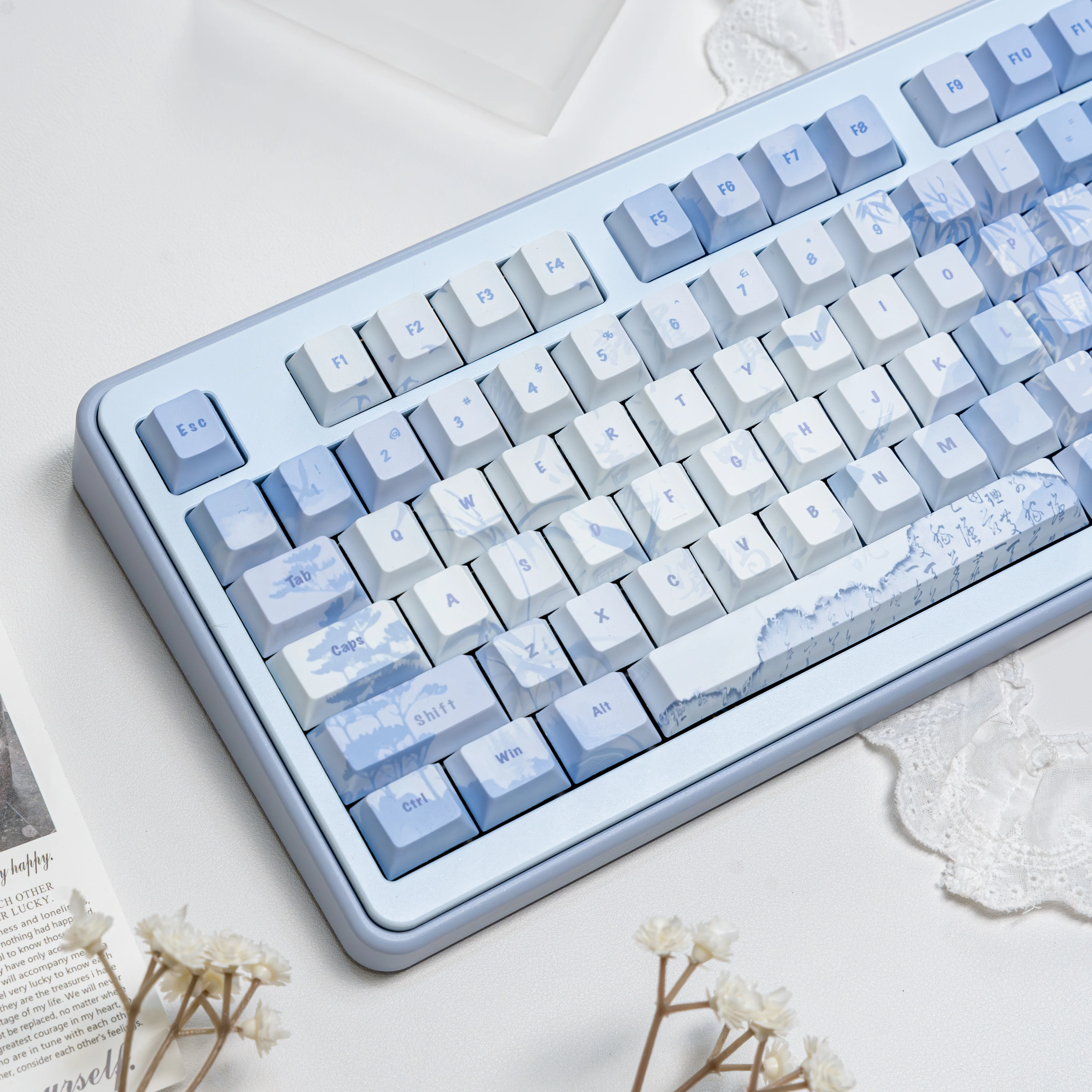 

Колпачки для клавиш Cherry Profile Geese Arrive Theme, PBT, с пятисторонней сублимационной печатью, для механических клавиатур с переключателями Cherry MX