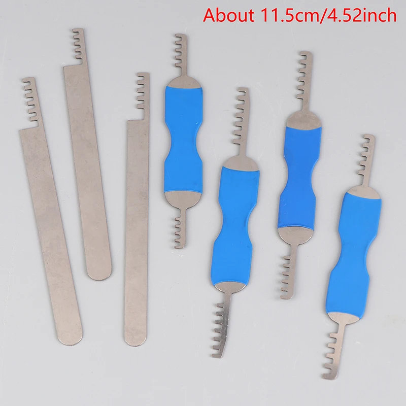 HOT Stainless Steel Comb Lock 7in1 Full Set Repair Tool Bypass Method Tools