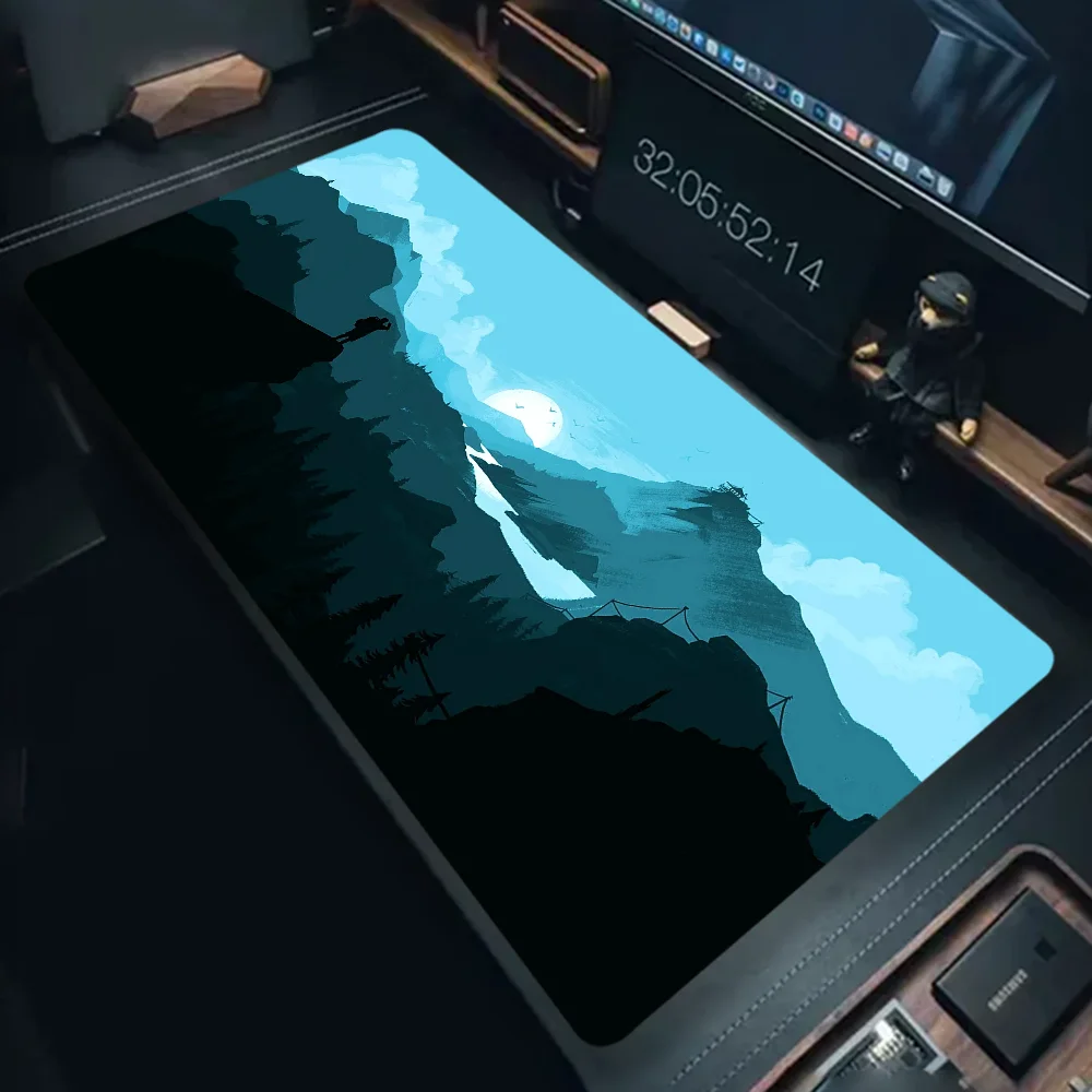 Firewatch Forest HD طباعة ساخنة كبيرة الألعاب ماوس الوسادة XL قفل حجم الحافة لعالم الألعاب من الدبابات CS GO Zelda