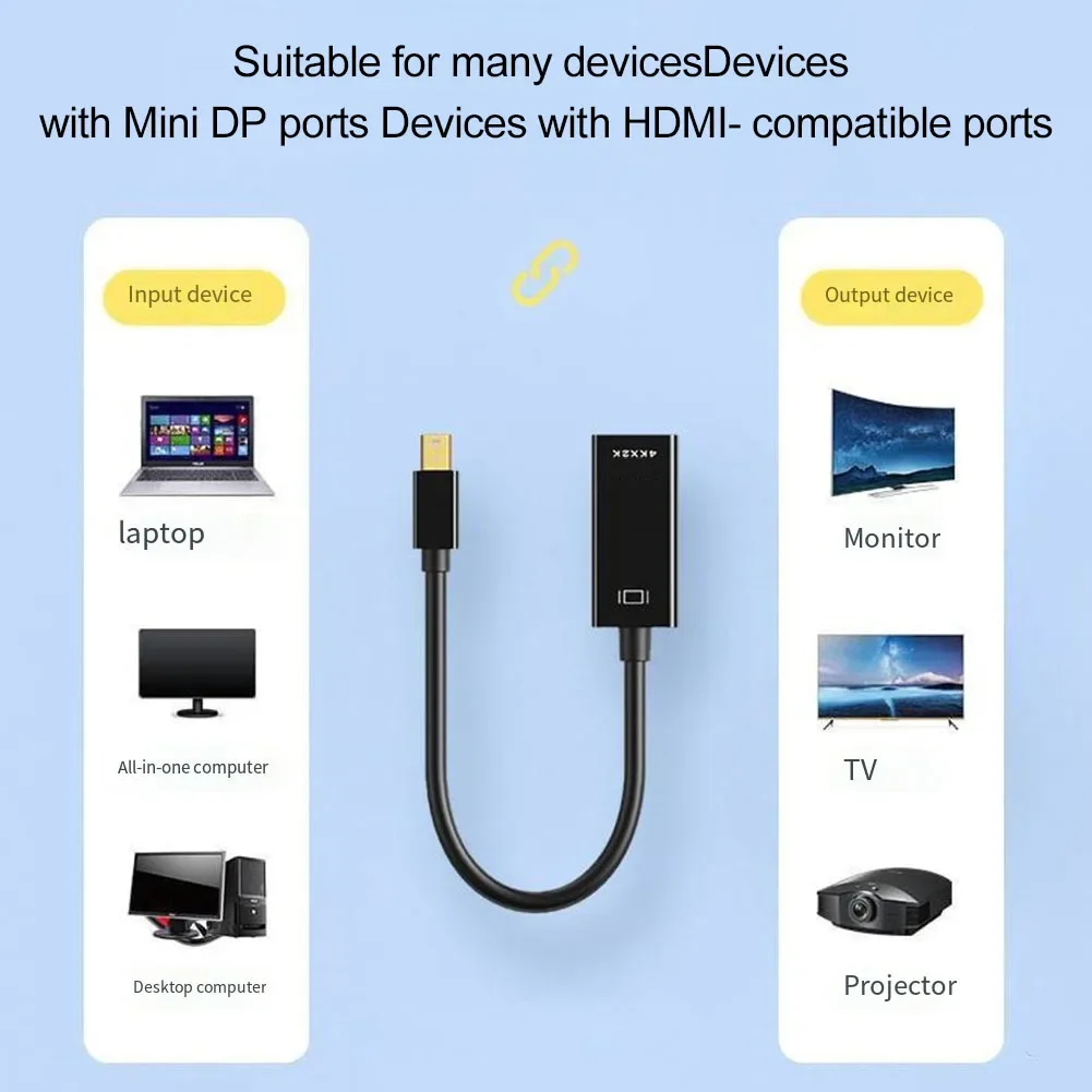 4K 60Hz Transmission Transmission Cable For Multimedia Editing 60Hz Transmission For Desktops For Projectors Audio Adapter Cable