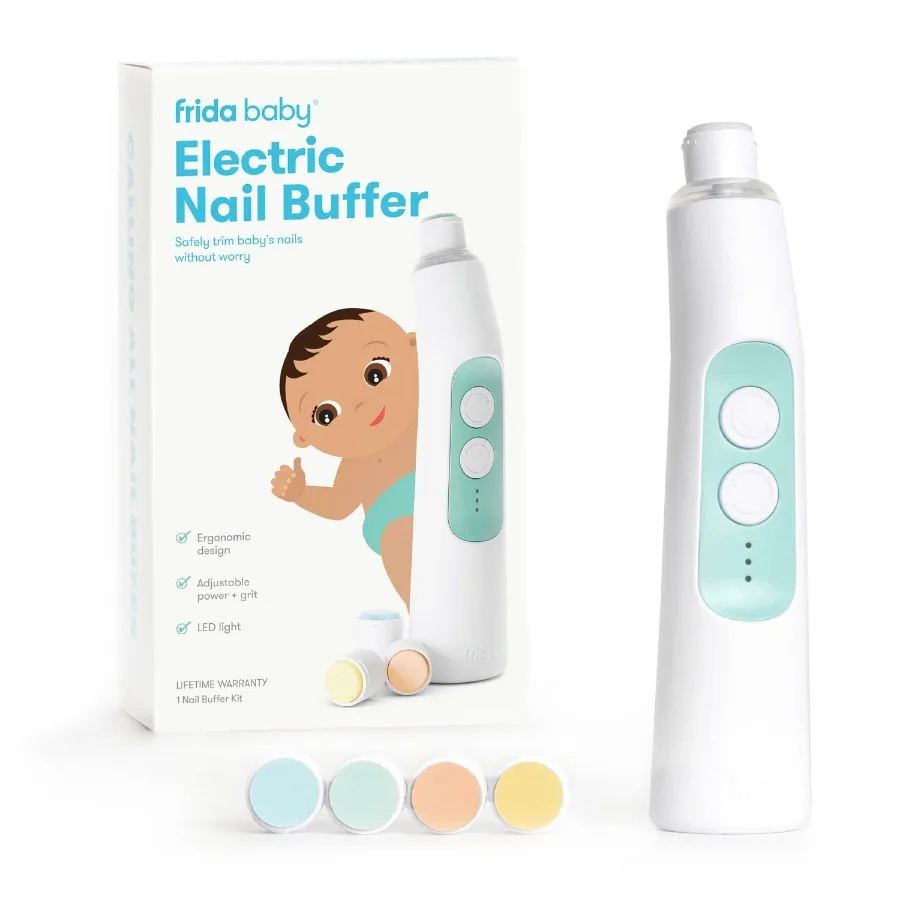 

Electric Nail File and Buffer Set for Newborn to Toddler Care: Safe Quiet and Gentle Nail Trimming Solution with Adjustable Spe