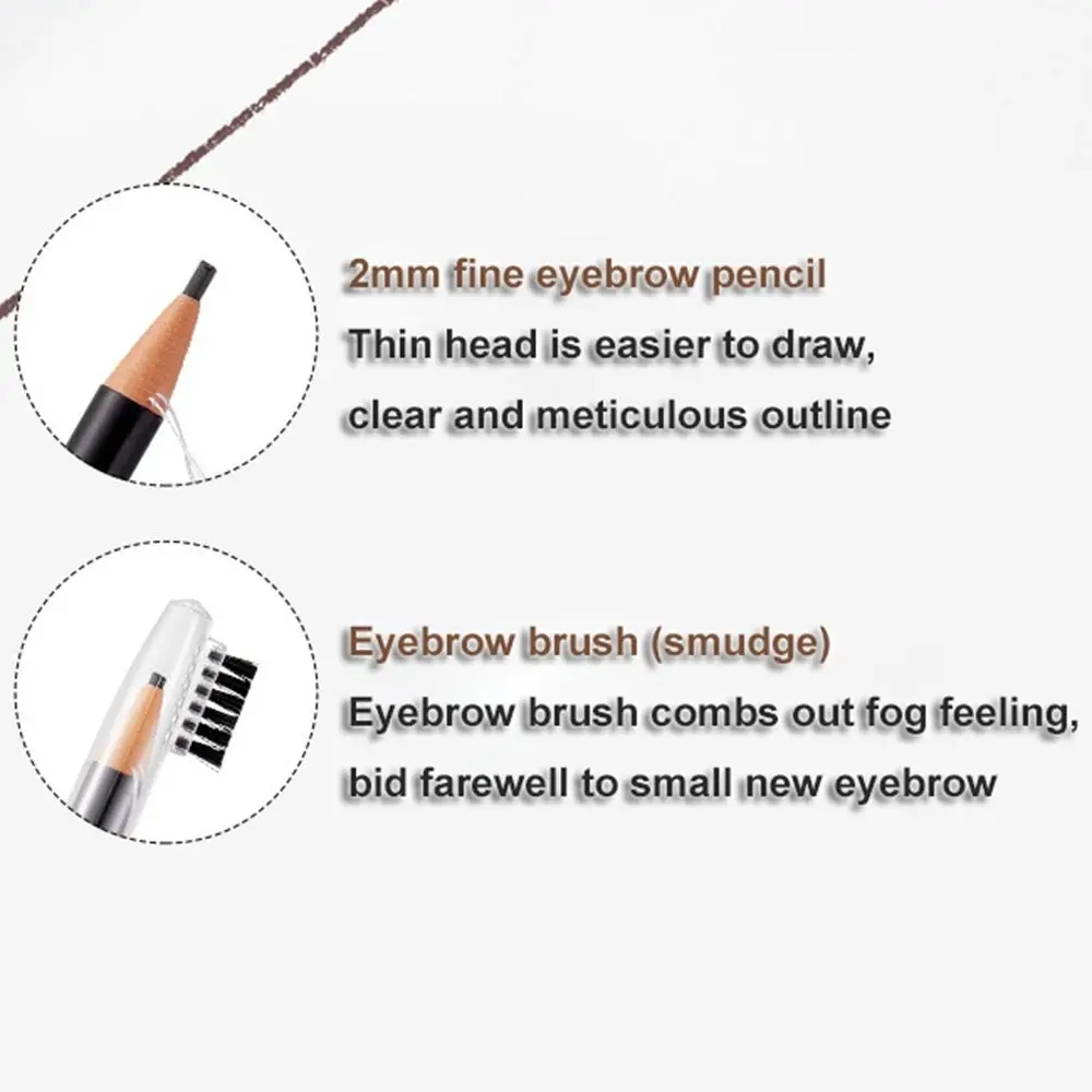 Liner Waterproof Cosmetics Eyebrow Artifact Sweat-proof Eyebrow Enhancer Lip Tattoo Pen Makeup Tools Tearing Eyebrow Pencil