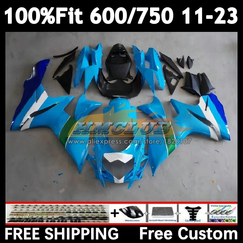 RIZLA Cyan Body For SUZUKI GSXR 600 750 2011 2012 2013 2014 2015 2016 16No.24 K11 GSXR600 GSXR750 11 12 13 14 15 16 17 Fairing