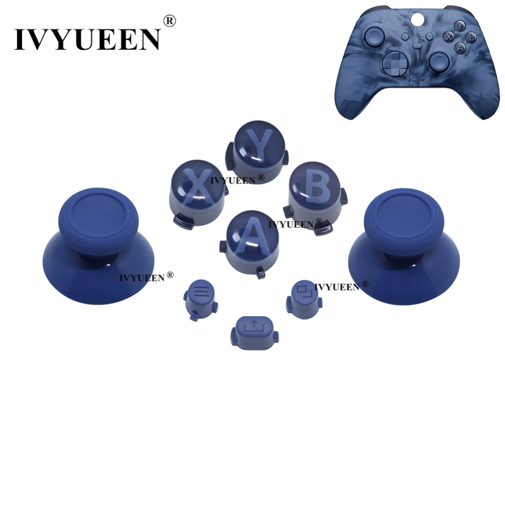 IVYUEEN استبدال Thumbsticks ل Xbox Series X S تحكم المقود ABXY عمل الوجه حصة الخيار أزرار طقم عصري إصلاح