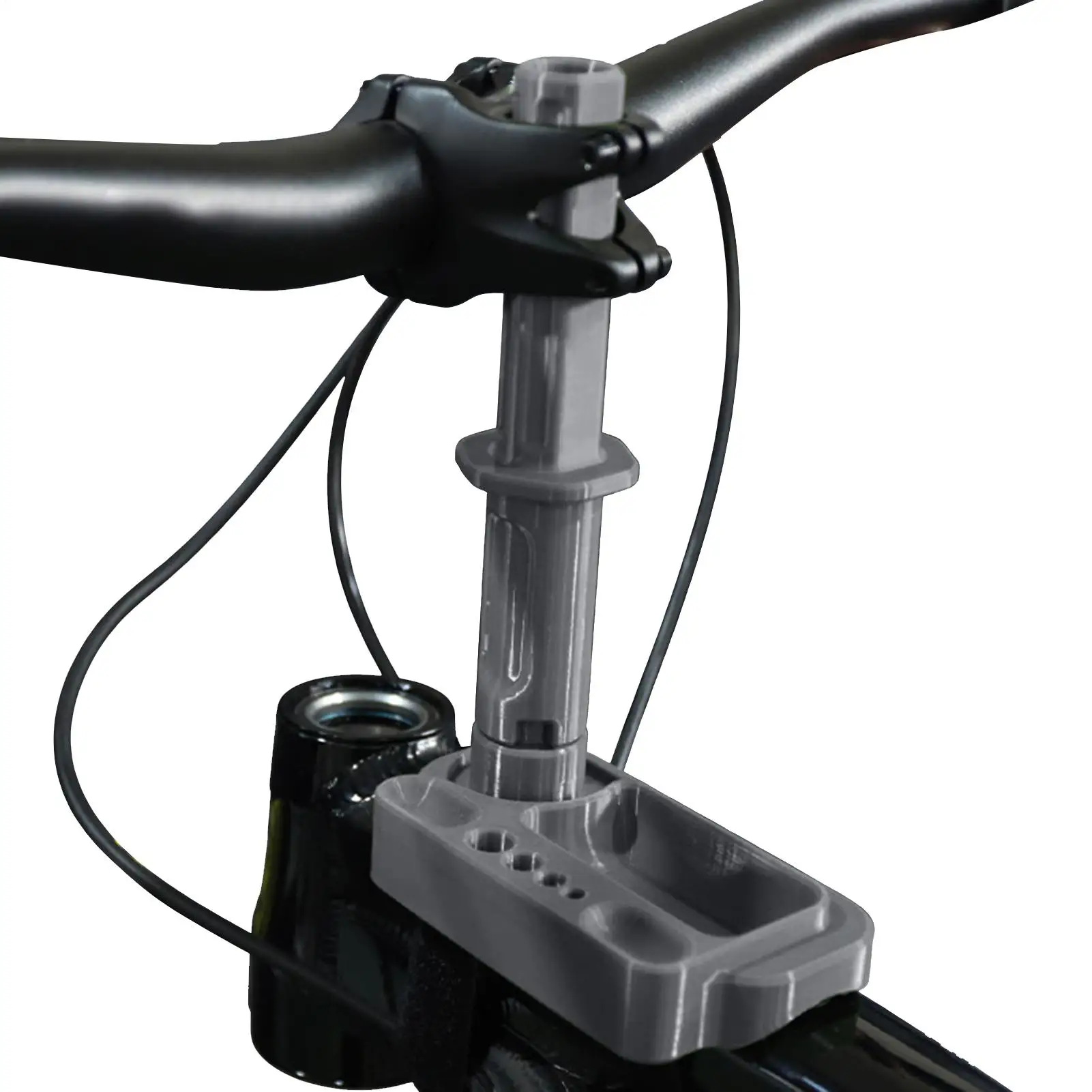 

Bicycle Virtual Head Tube Holder Bike Maintenance Tools Holder With Compartments Non-Slip Virtual Head Tube Tray For Road