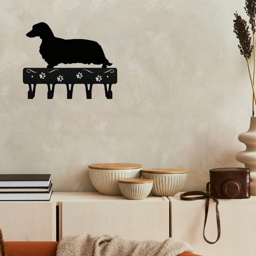 1 Buah Gantungan Dinding Logam Hitam Elegan Berkualitas Tinggi - Organizer Gantung Dekoratif untuk Pakaian, Peralatan Dapur, dan Penyimpanan Kamar Mandi