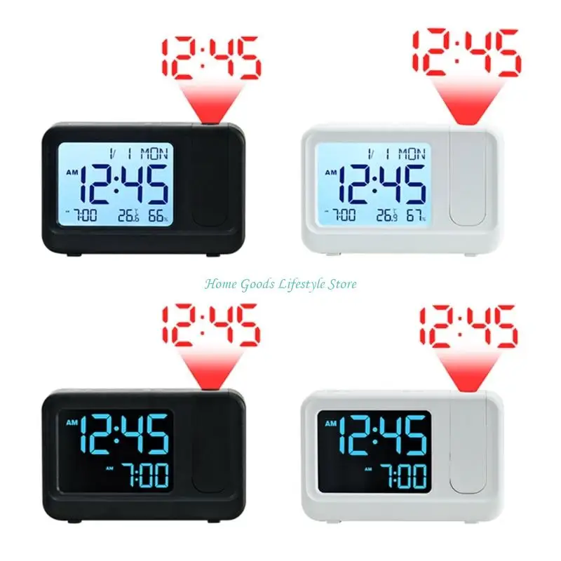 E74E Alarm Clock Time Date Temperature Visible In Dark Child Safe Household Essential