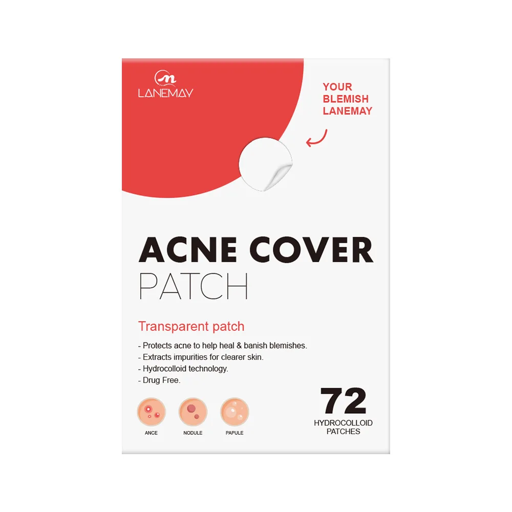 2PCS Hydrocolloid Acne Patches 2 Sizes Invisible Makeup-Friendly Pore Care Acne Pimple Patch Breathable for Comedones Treatment