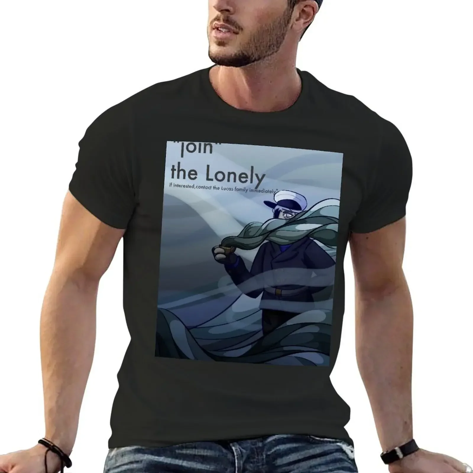 the magnus archives - the lonely recruitment poster T-Shirt rapper graphic tees oversizeds Aesthetic clothing Men's t shirts