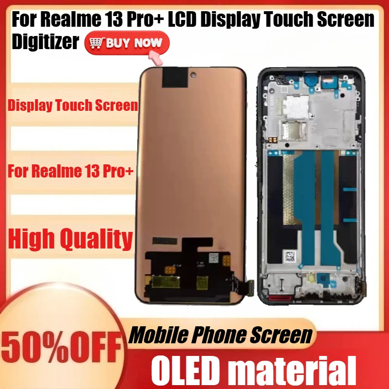 New OLED For Realme 13 Pro+ LCD Display Touch Screen Digitizer For Realme 13 Pro+ LCD Replacement Display Touch Screen
