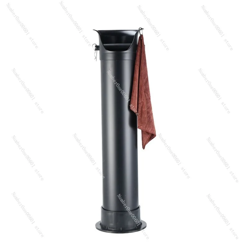 Commercial Large Capacity Coffee Grounds Knock Box Tall Cylindrical Waste Bin for Bar Counter Use