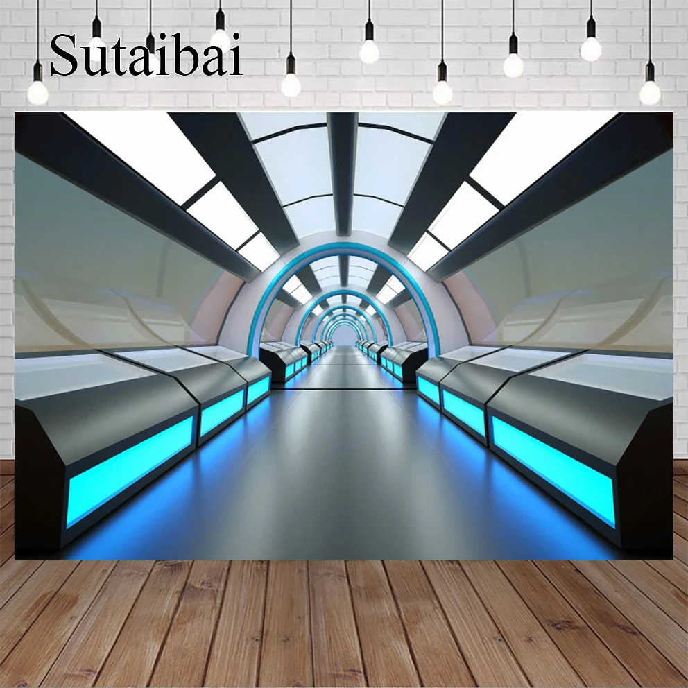 Raumstation Hintergrund Science Fiction Raumschiff menschliche Schlaf kapsel Fotografie Hintergrund Weltraum Basis Innen kind