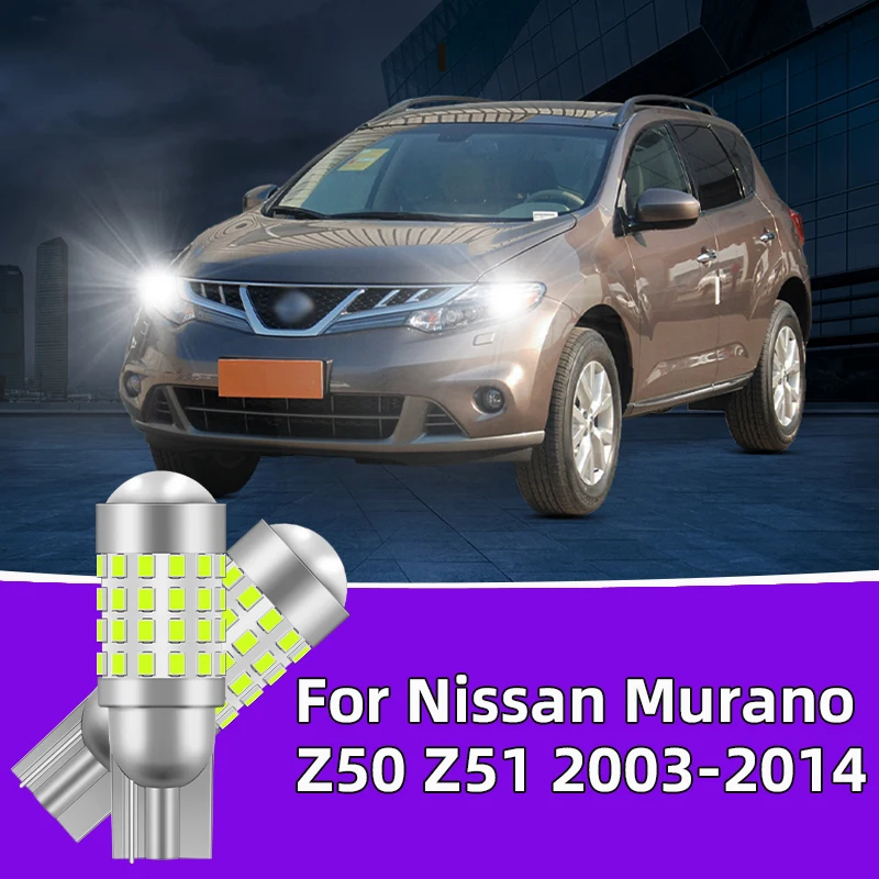

2PCS For Nissan Murano Z50 Z51 2003-2014 Car Led Bulb T10 W5W width lights side position Signal Lamp 12V 24V Clearance Lights