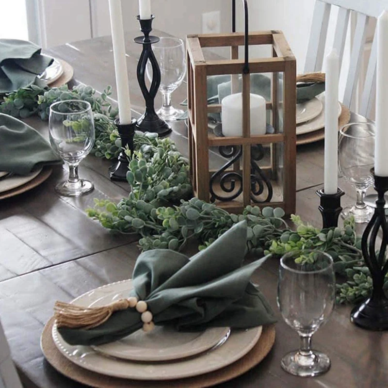 天然ホワイトタッセル、木製ビーズ、手作りナプキンバックル、農家タッセル