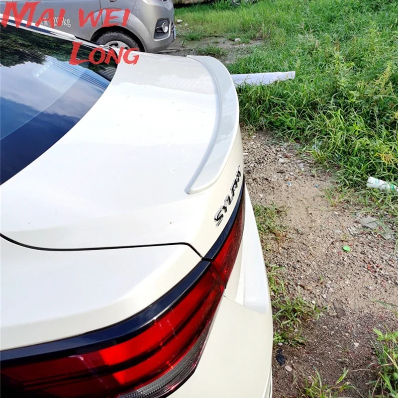 For Nissan Sentra Sylphy 2020 2021 R Style ABS Plastic Material spoiler Rear Wing Trunk Boot Cover Car Styling