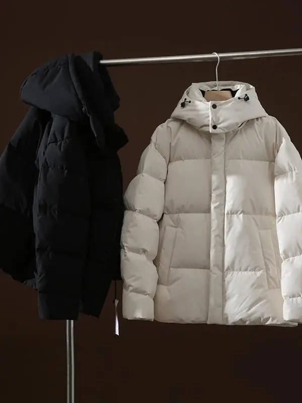 

Thickened High Fluffy! Heat Storage Inner! Winter Men's Outdoor Hooded Sports Casual Warm down Jacket Coat Duck down Filling